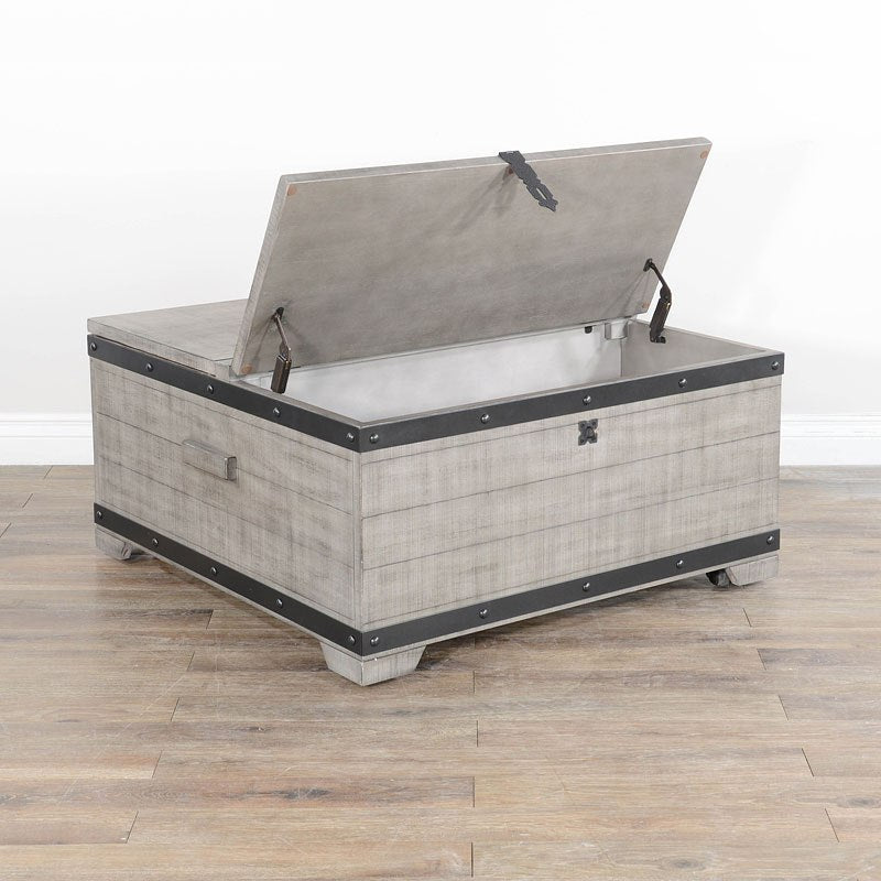 Alpine Grey Lift Top Storage Coffee Table
