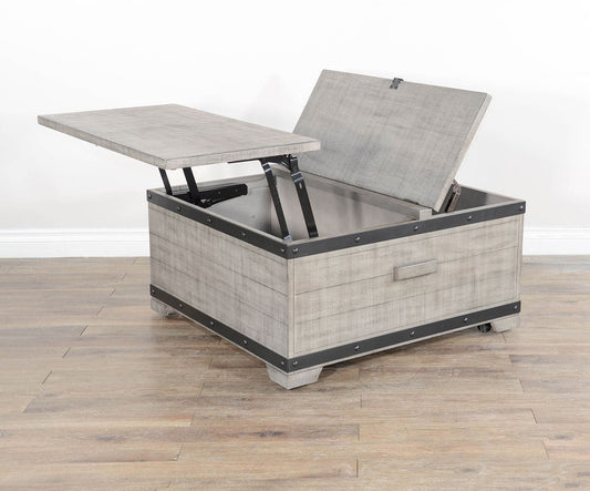 Alpine Grey Lift Top Storage Coffee Table