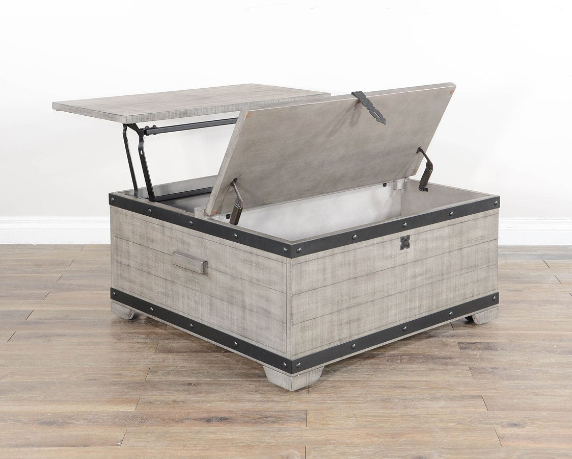 Alpine Grey Lift Top Storage Coffee Table