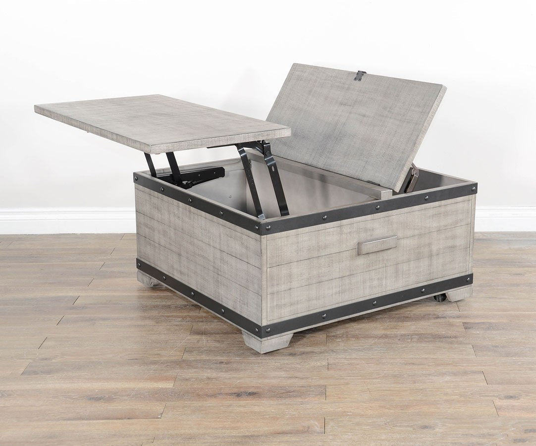 Alpine Grey Lift Top Storage Coffee Table